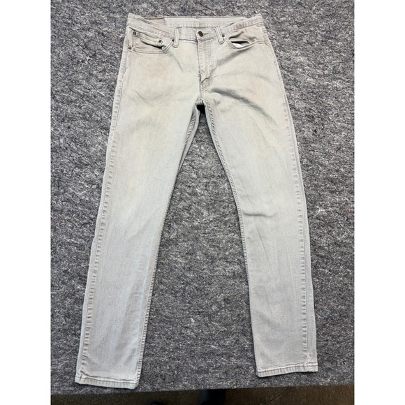 Levi's Other - Levis 511 Slim Fit Jeans Mens 34x34 Light Gray Stretch Denim Pants 04511-3440